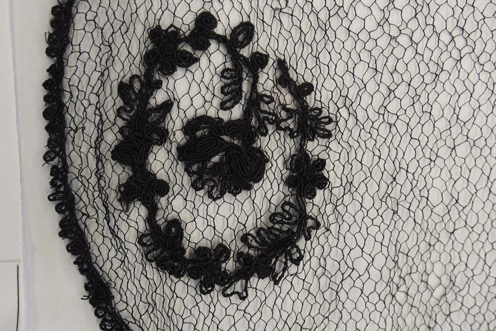 Closeup of lace edging