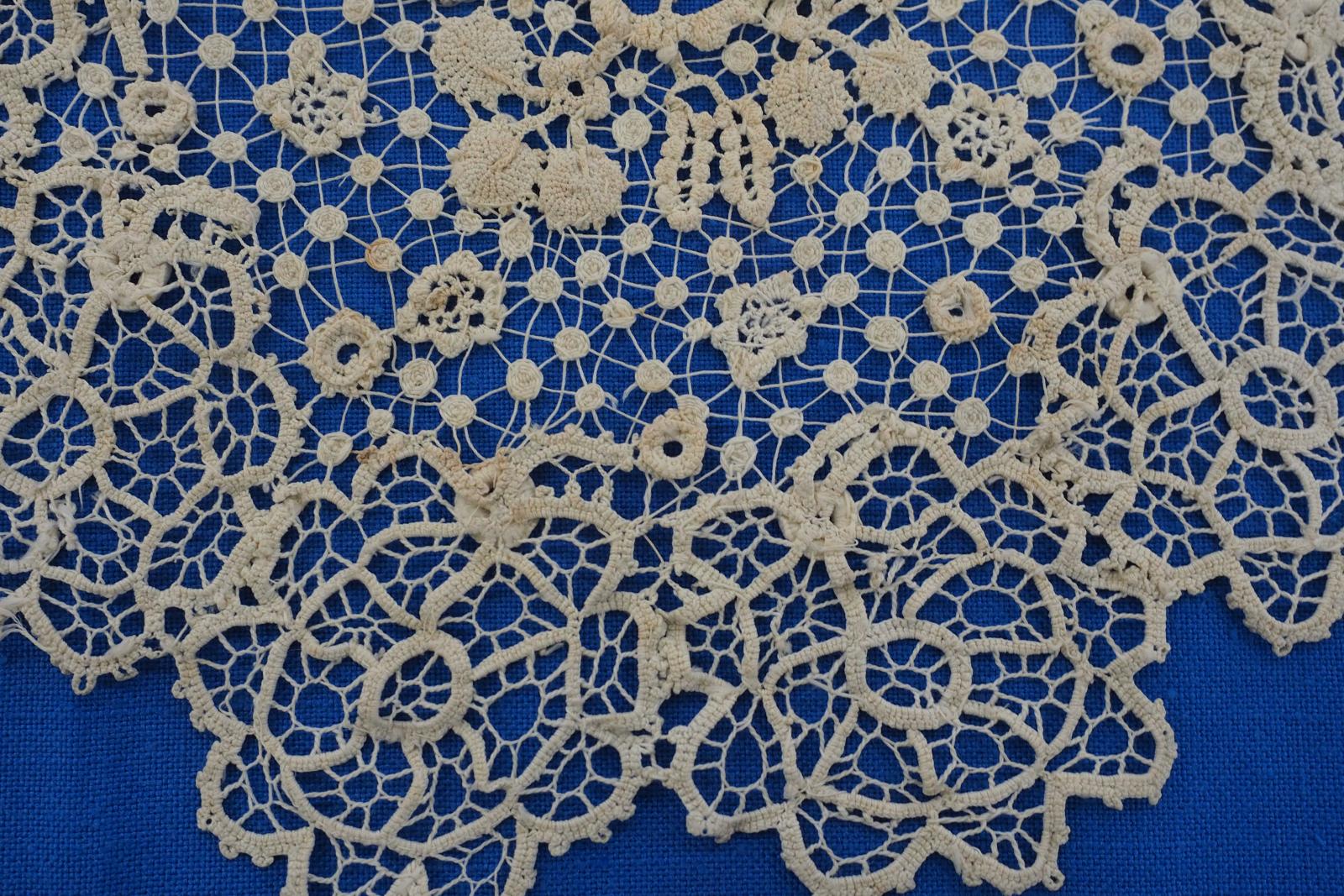 Detail of Irish Crochet mat