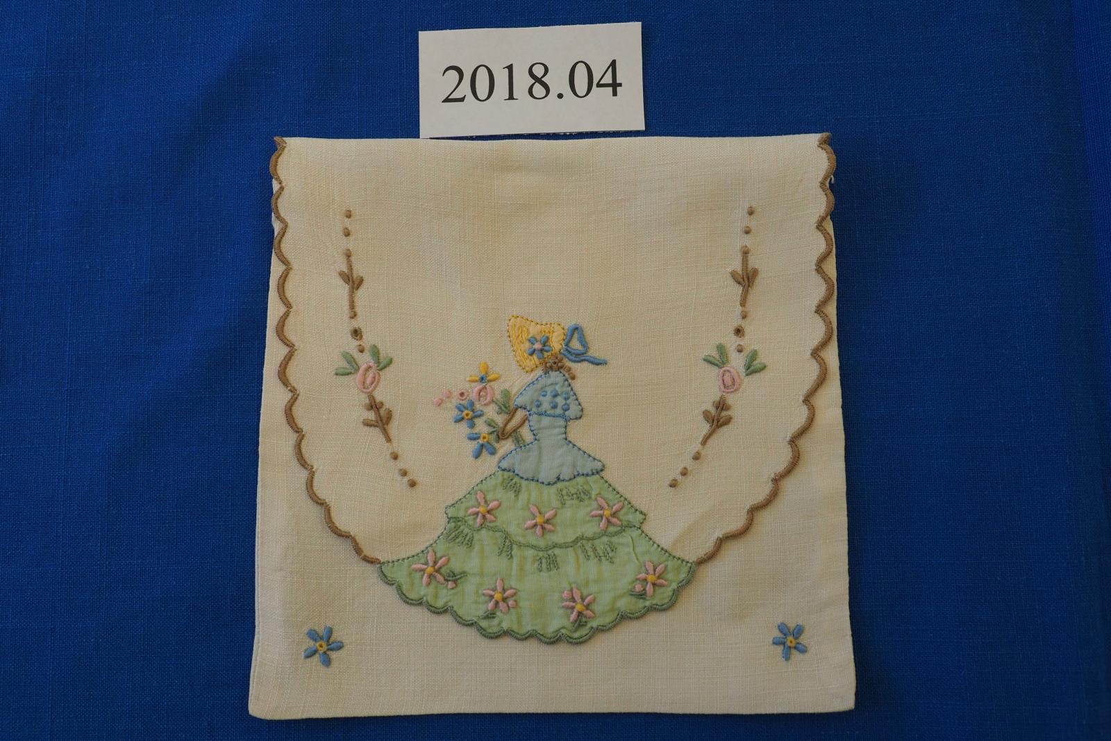 Handy sachet with Madiera work