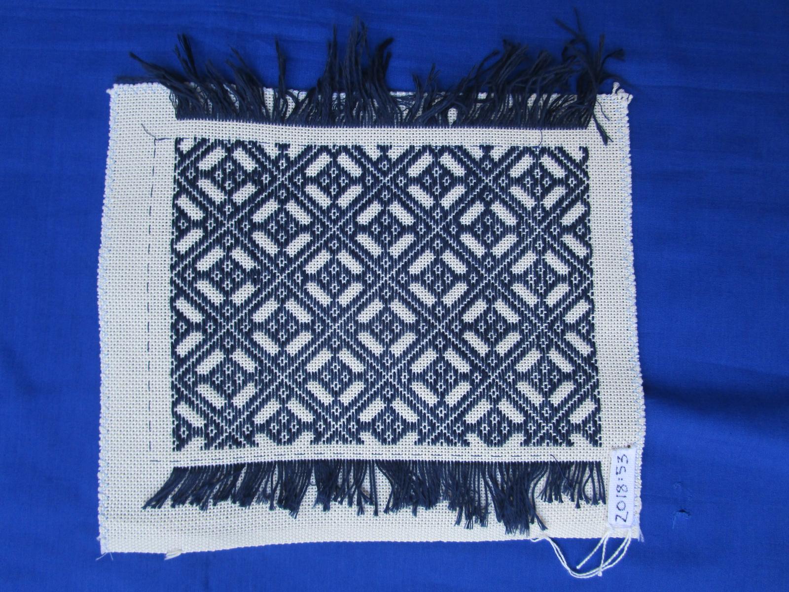 Kogin Darning sampler reverse