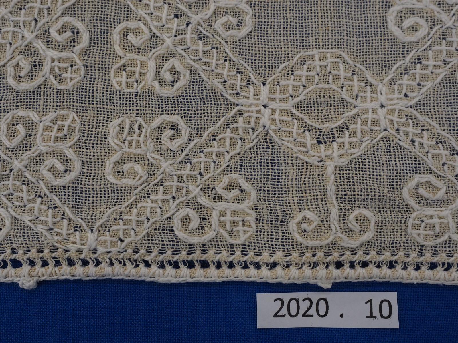 Counted thread work mat detail