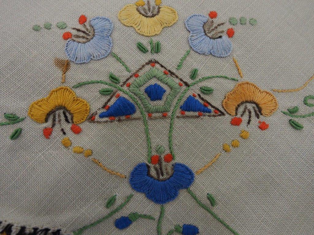 Embroidered mat detail 2