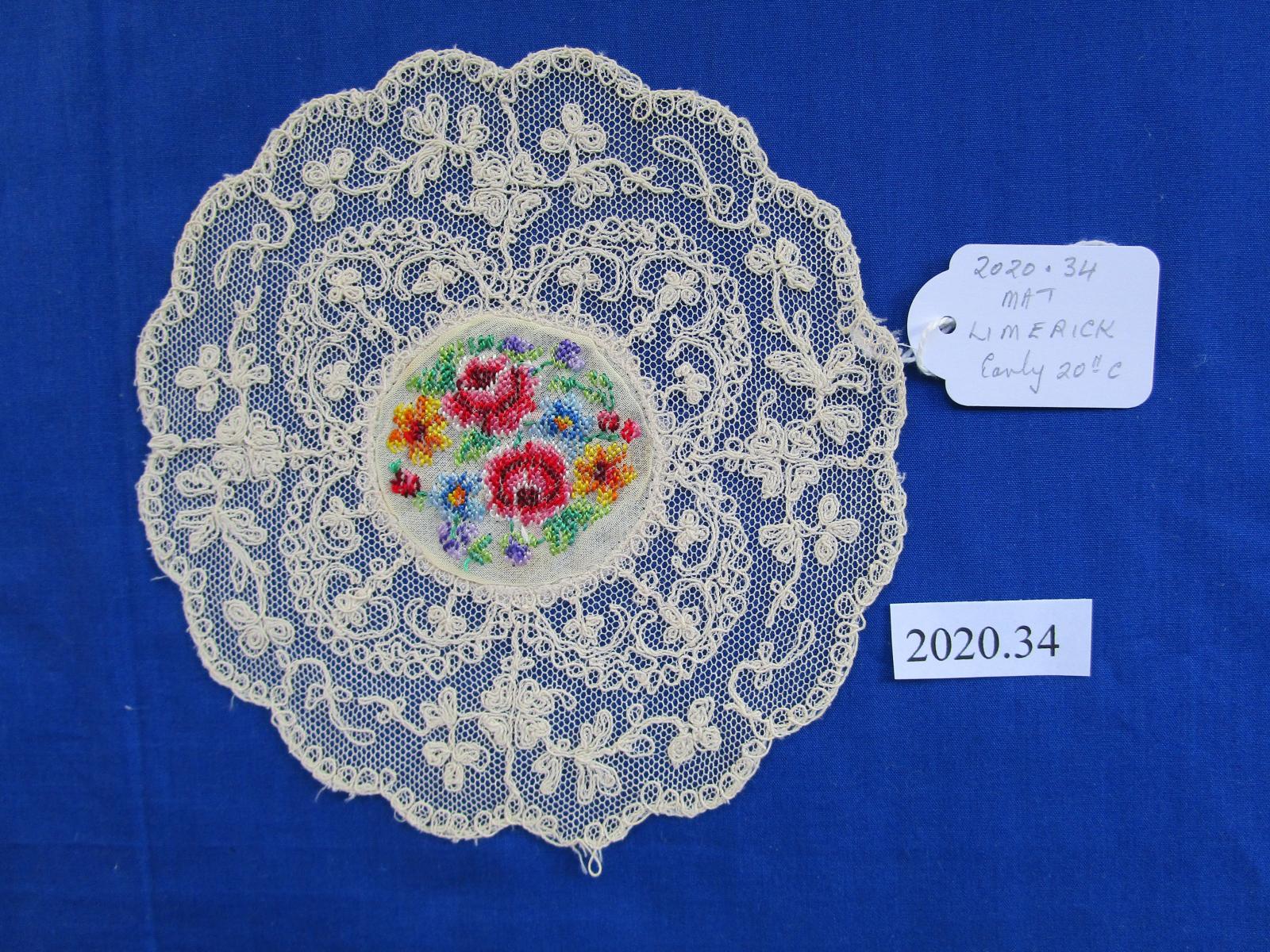 Limerick mat with petit point