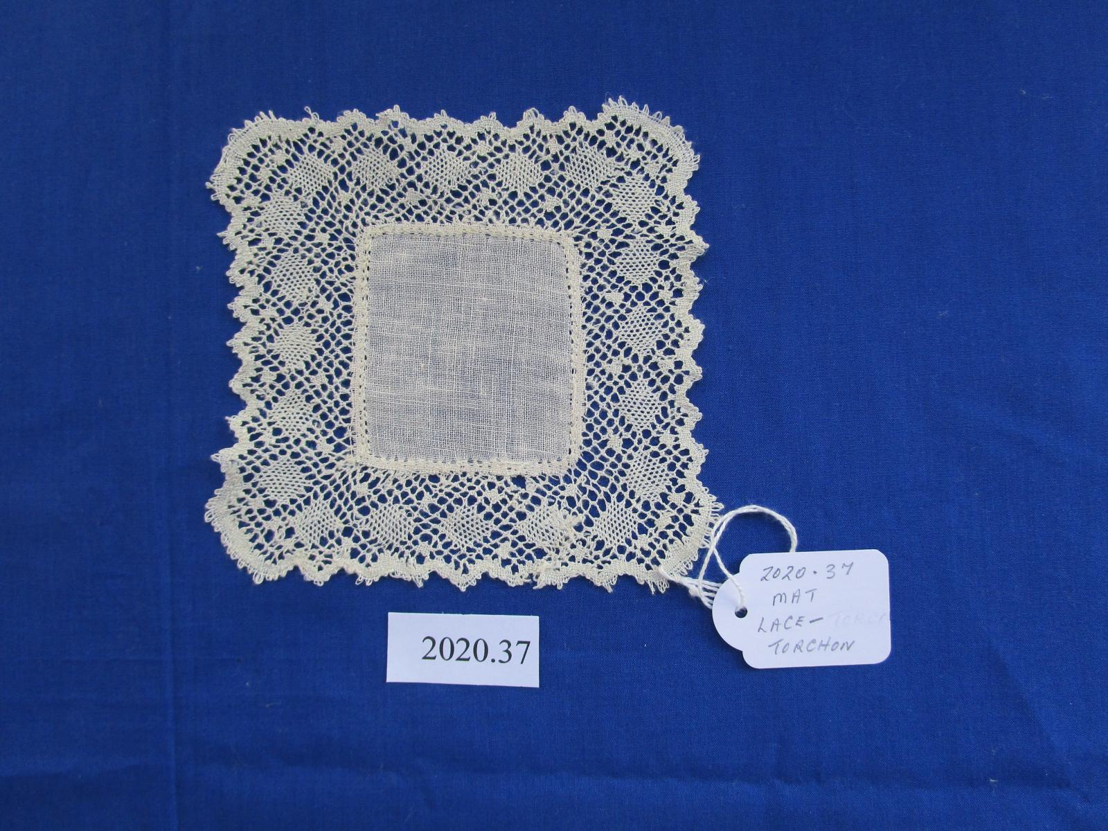 Torchon lace handkerchief