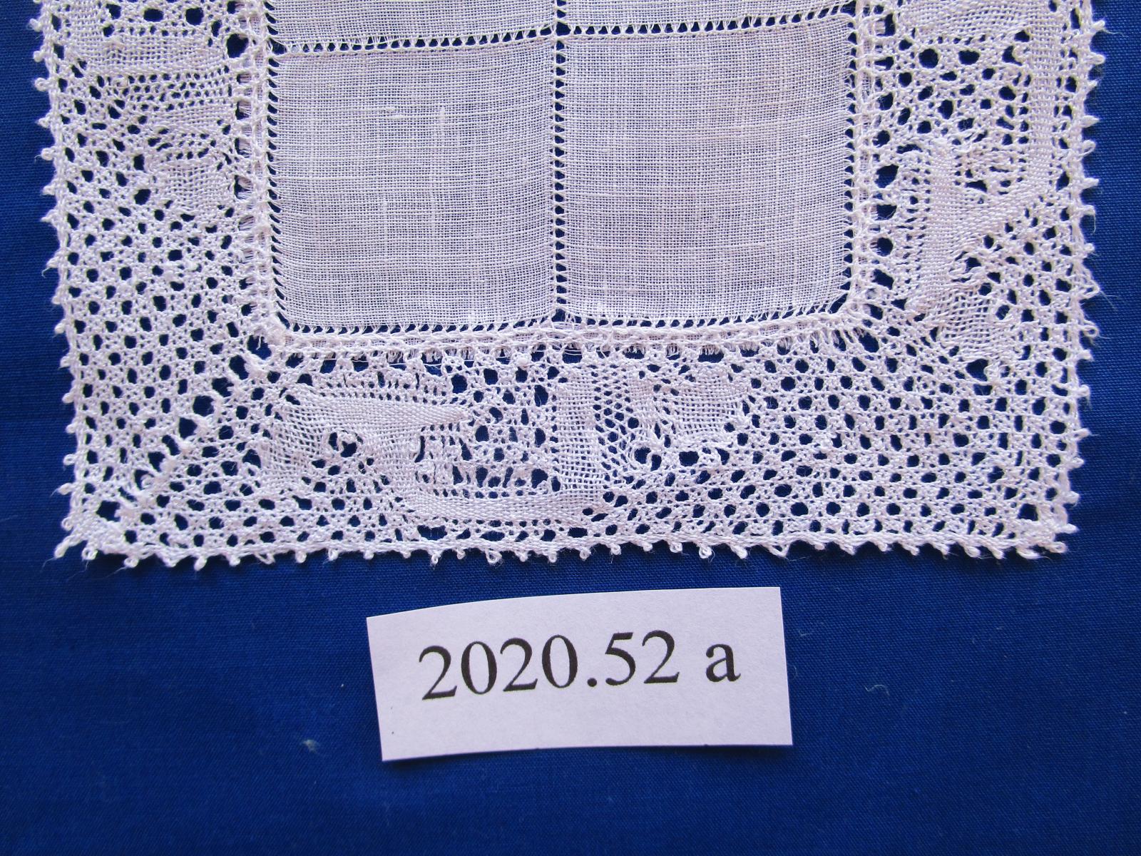 Bobbin lace mat closeup