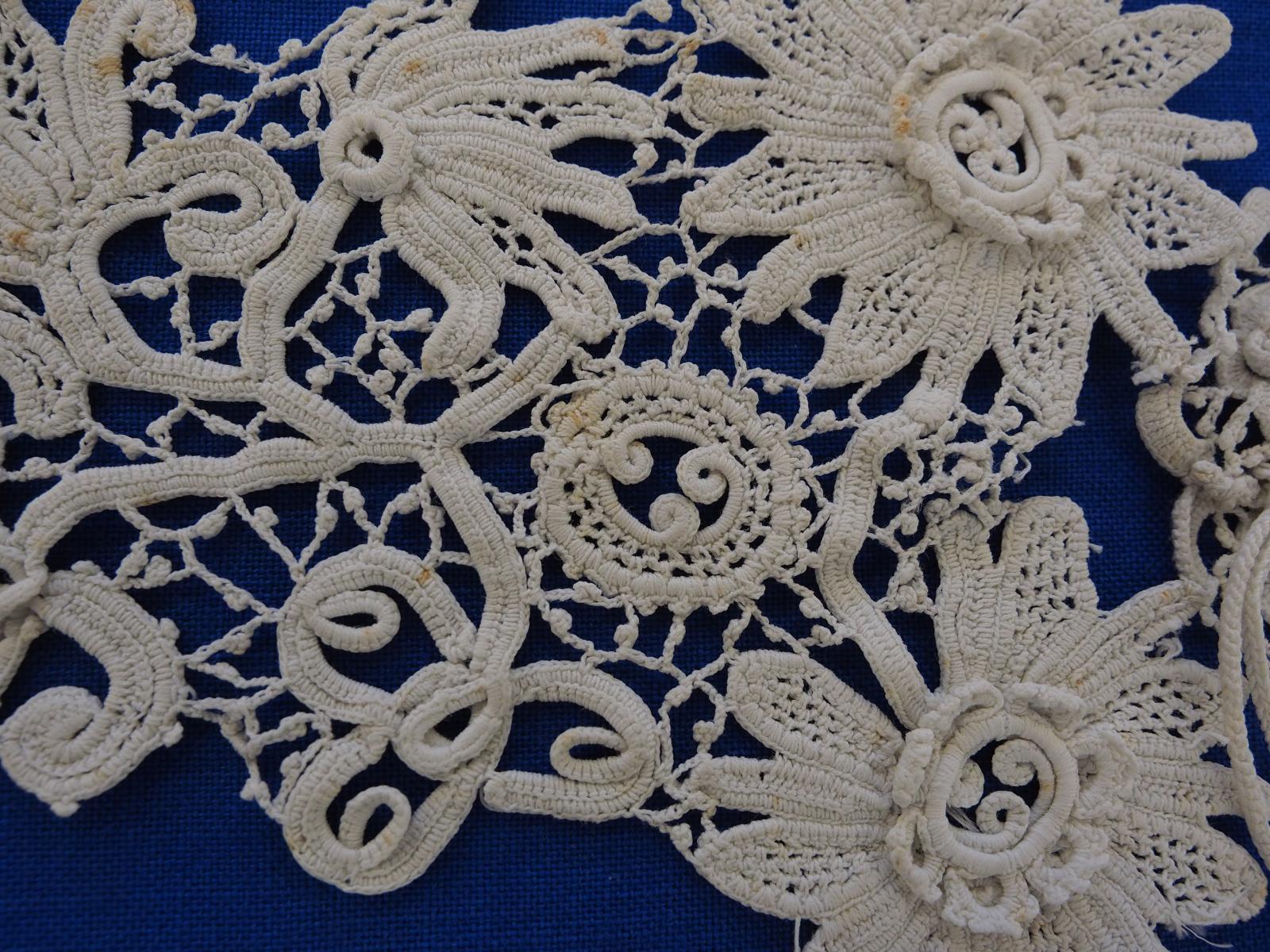 Detail of Irish crochet motif