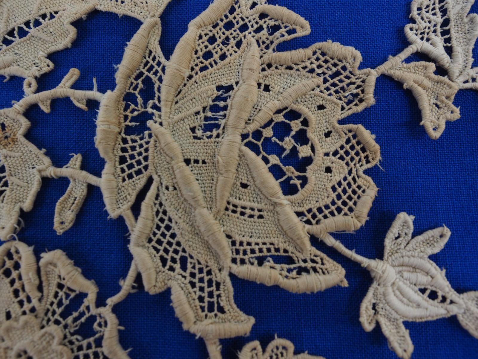 Needle lace motif detail