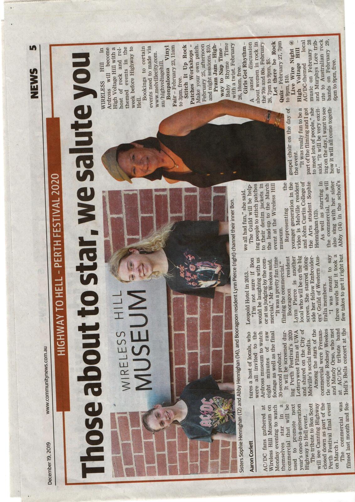 ACDC news article