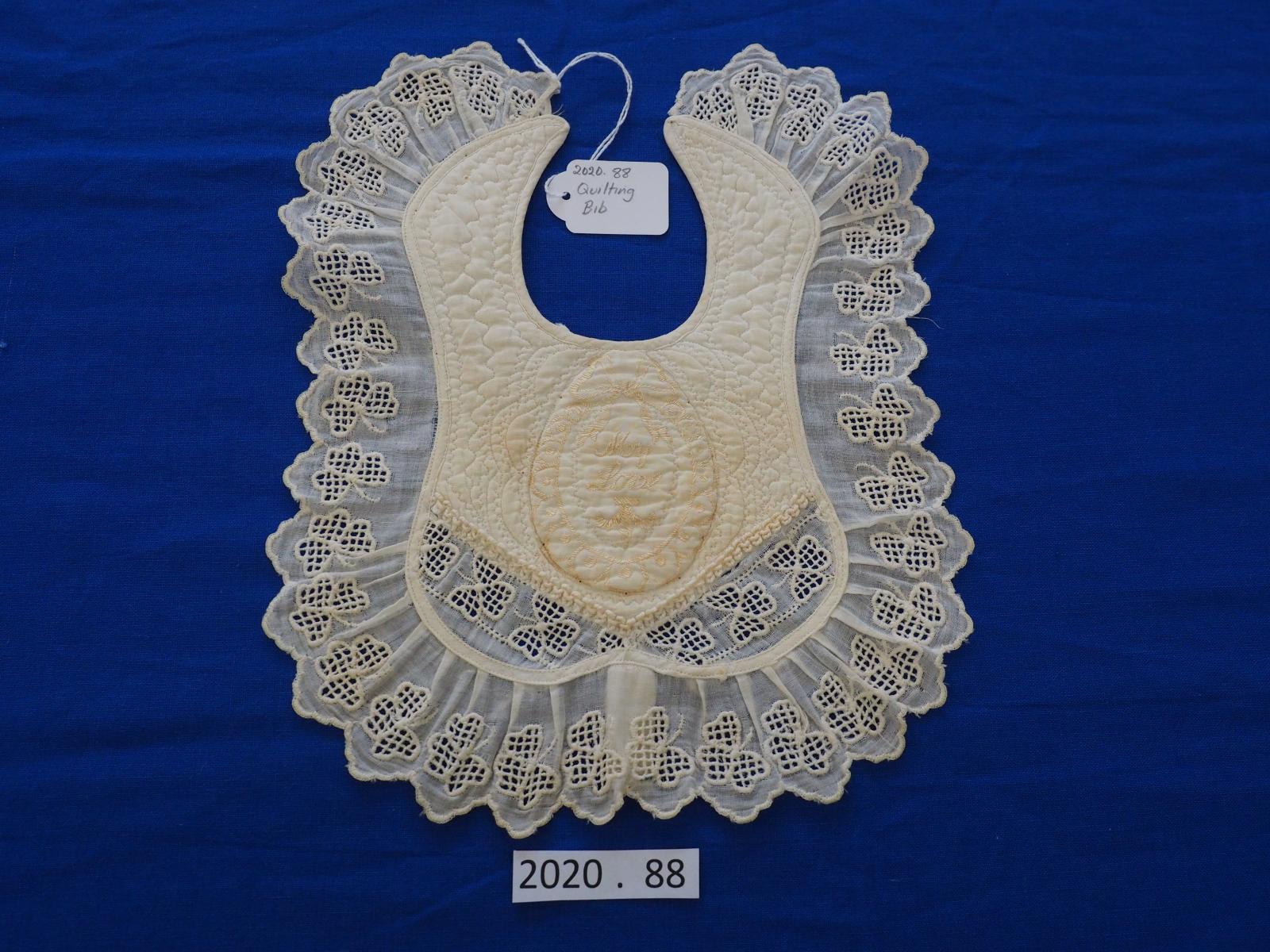 Quilted baby bib