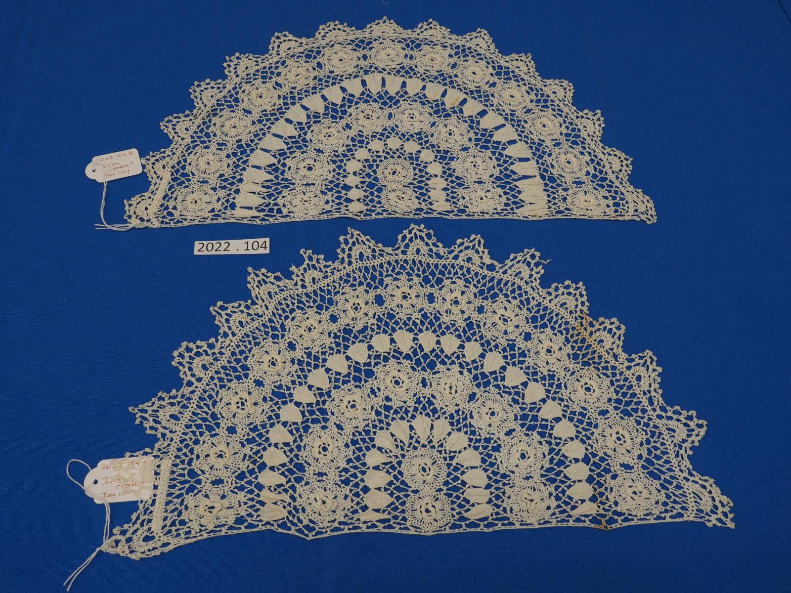 Irish crochet tea cosy