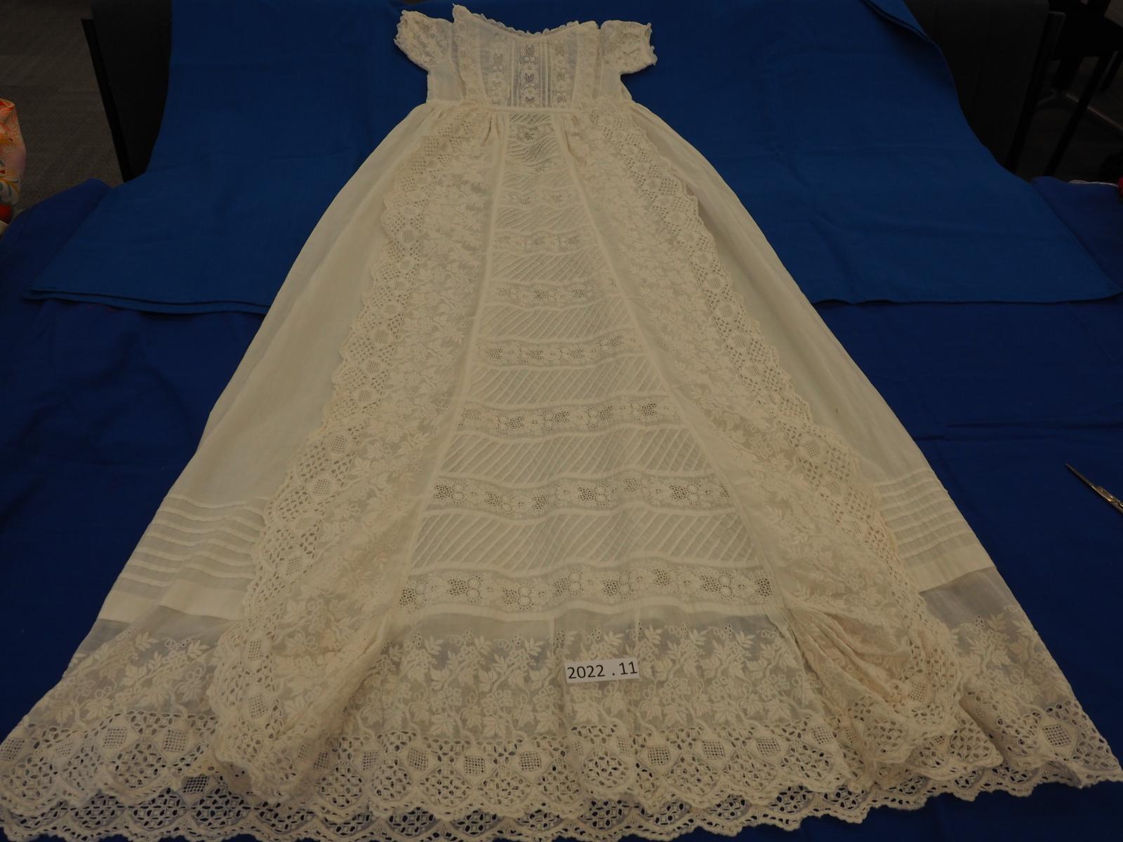 Christening gown in Broderie Anglaise