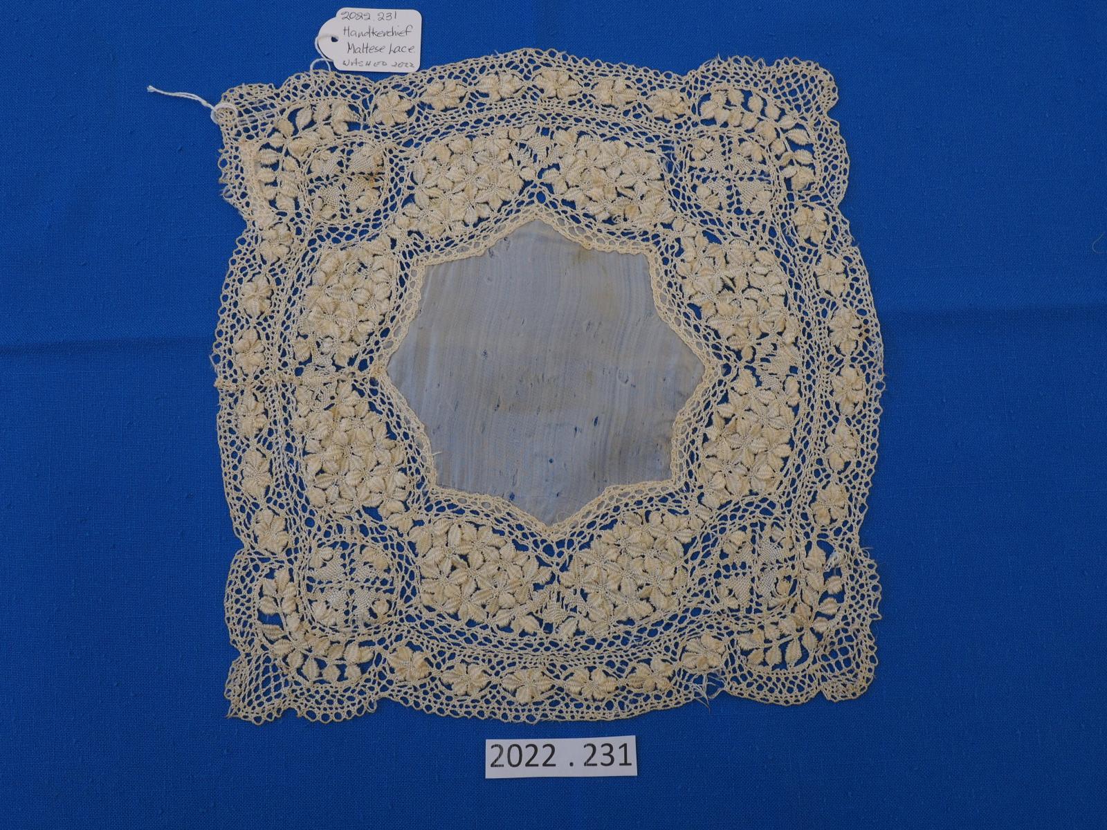 Maltese lace handkerchief