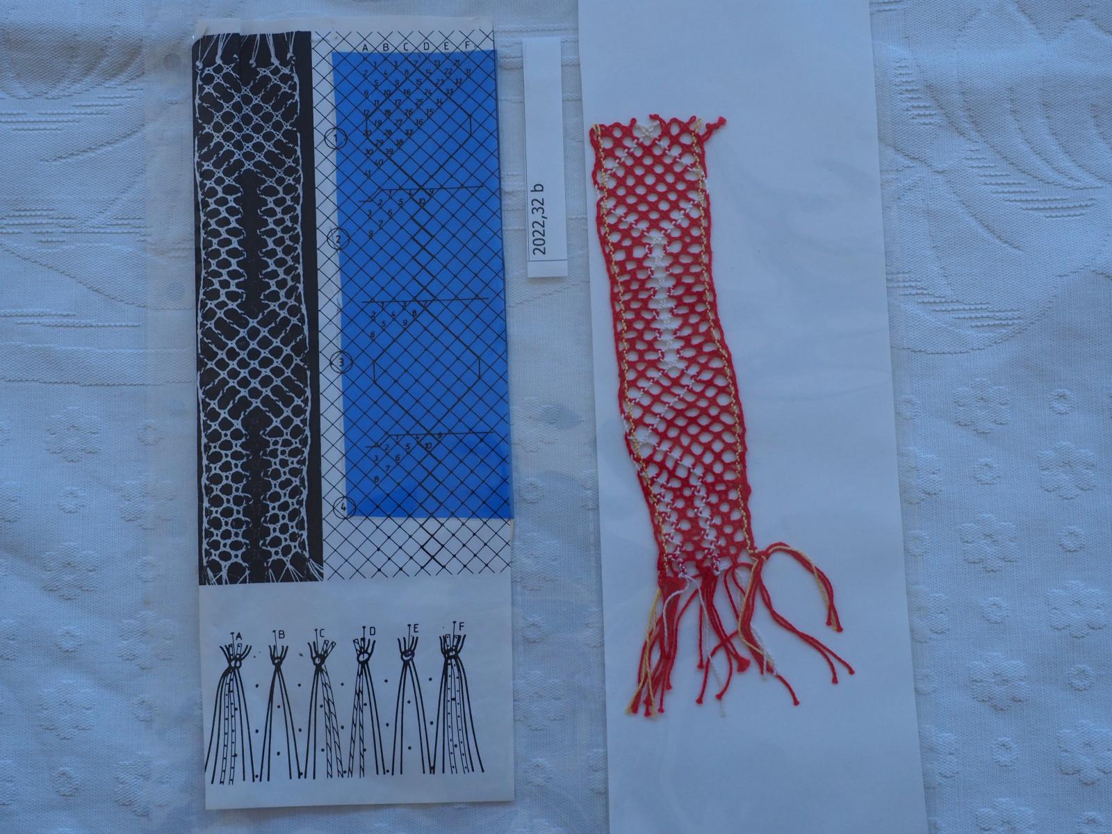 Lace samples from workbook