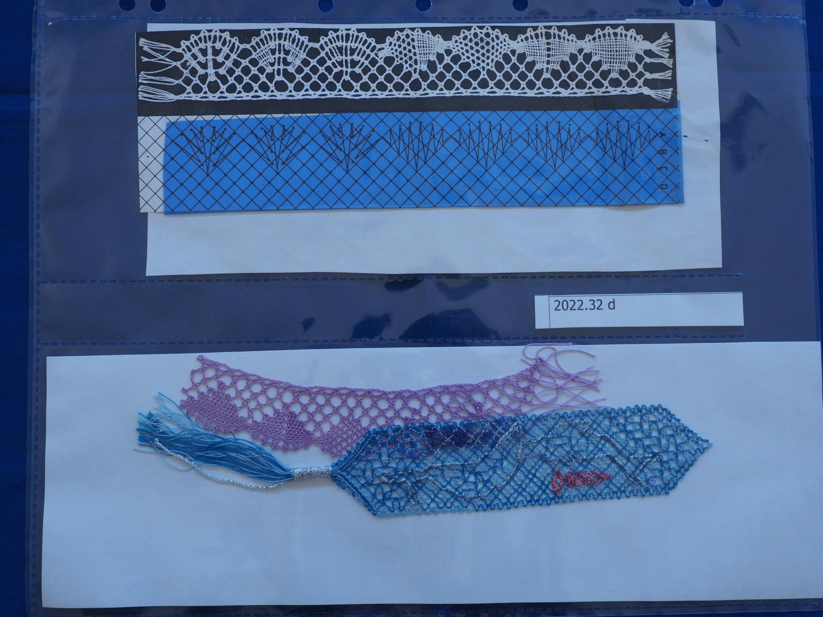 Lace samples from workbook