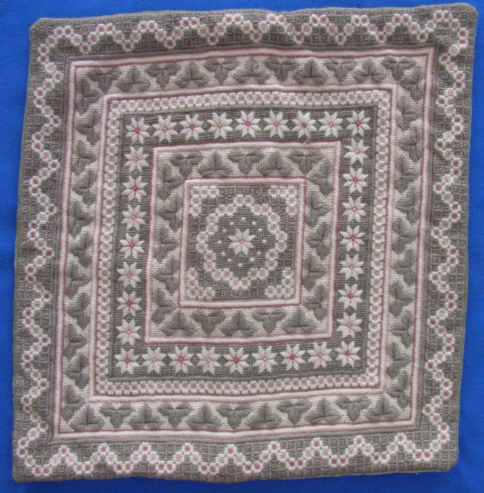 Canvas work cushion cover
