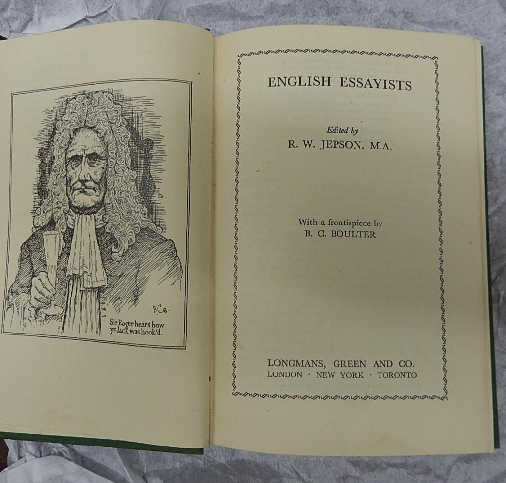 ENGLISH ESSAYISTS | Collections WA