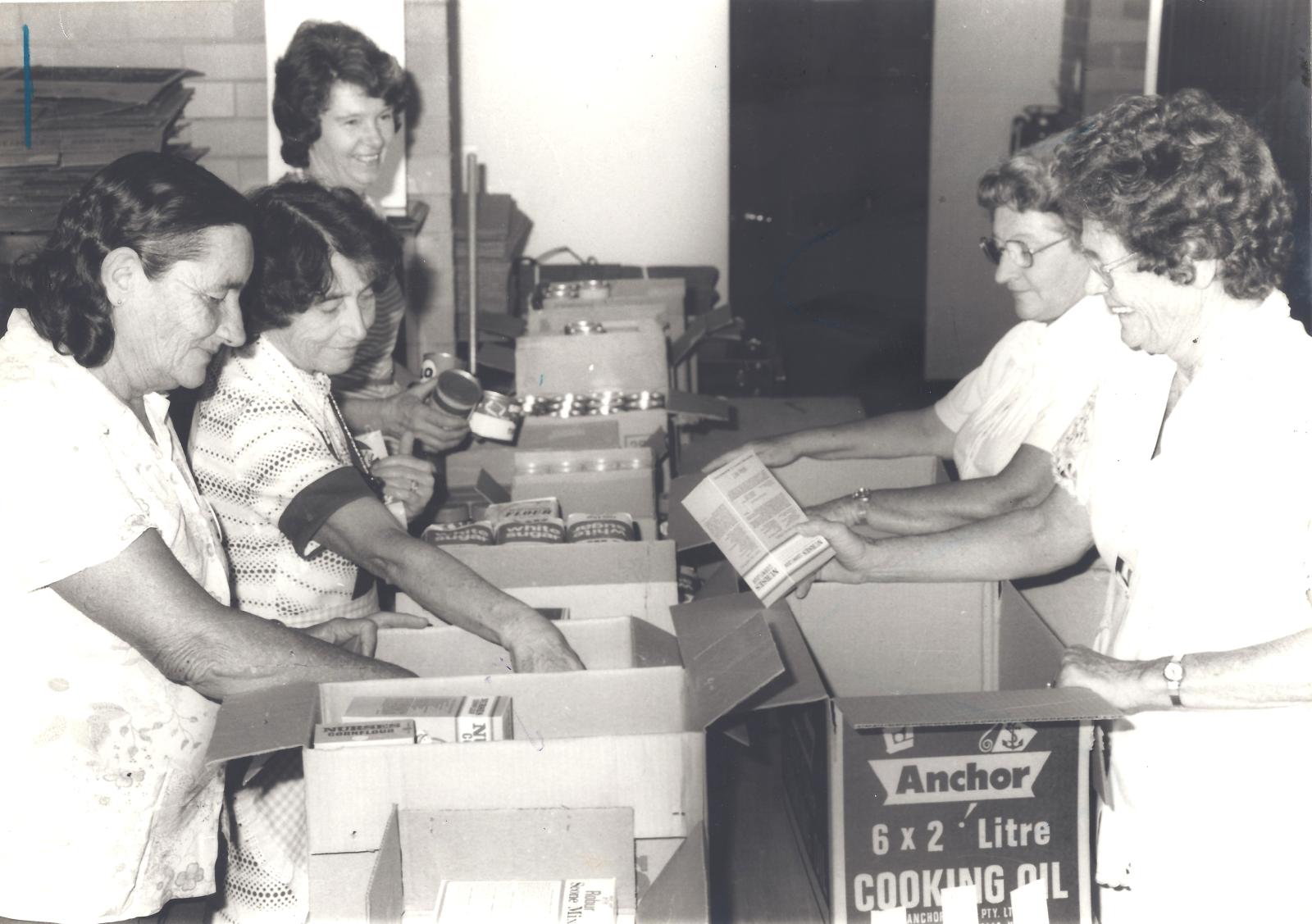 No 2 Packing Relief items for Cyclone Alby Victims 1978 No 2 Packing Relief items for Cyclone Alby Victims 1978