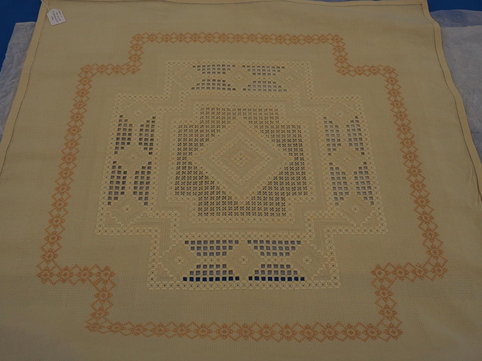 Hardanger tea cloth