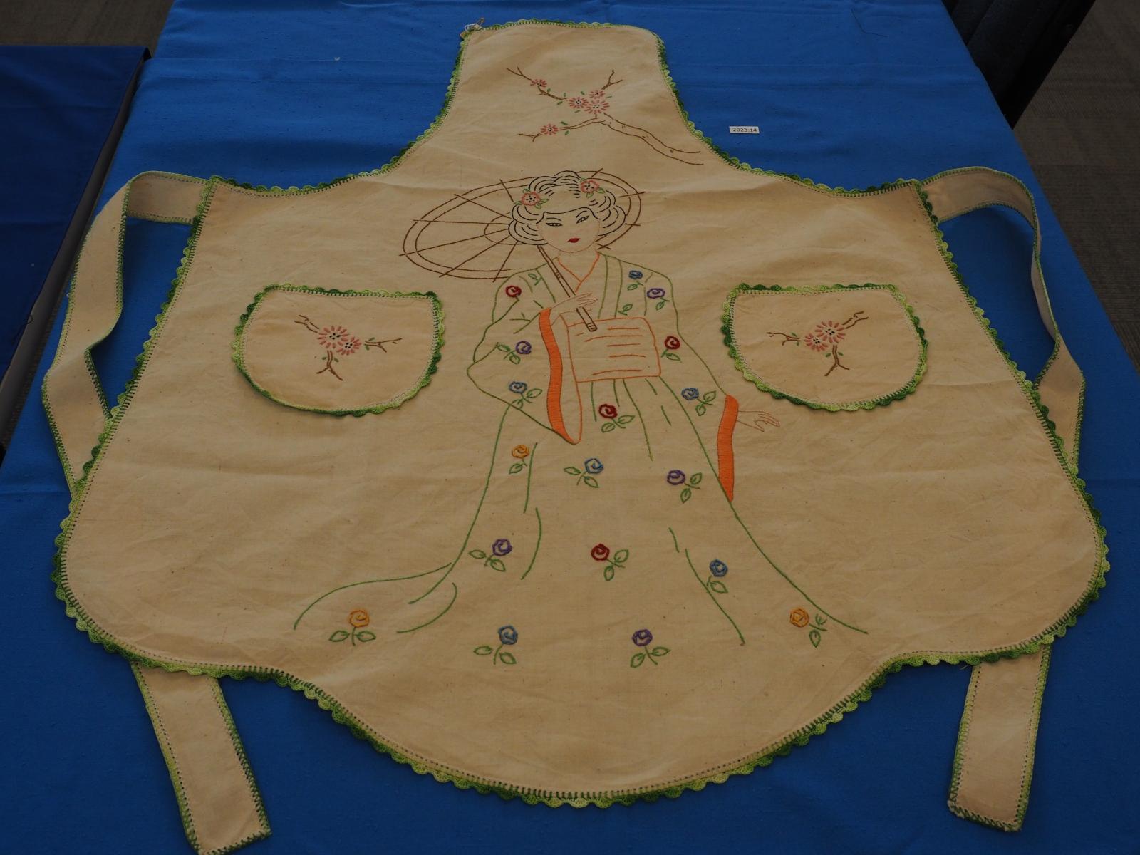 Embroidered apron