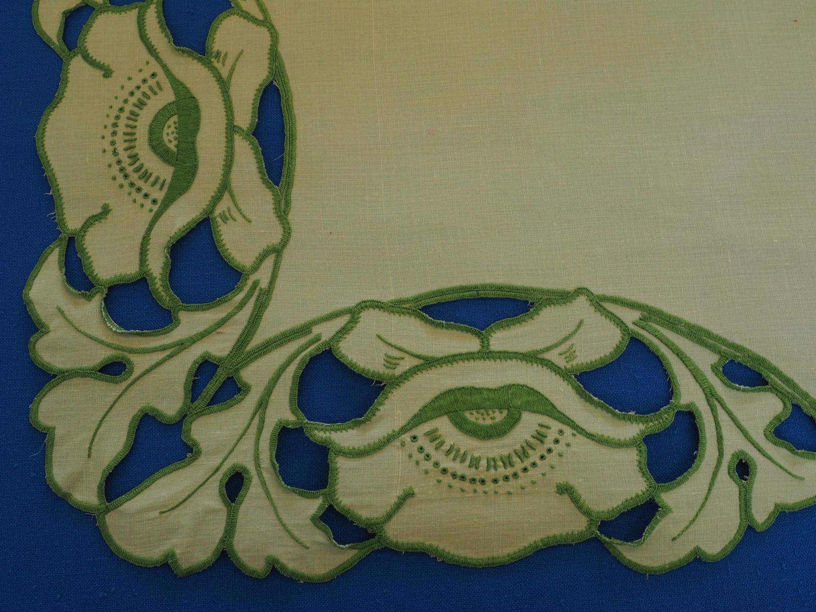 Tea cloth with cutwork