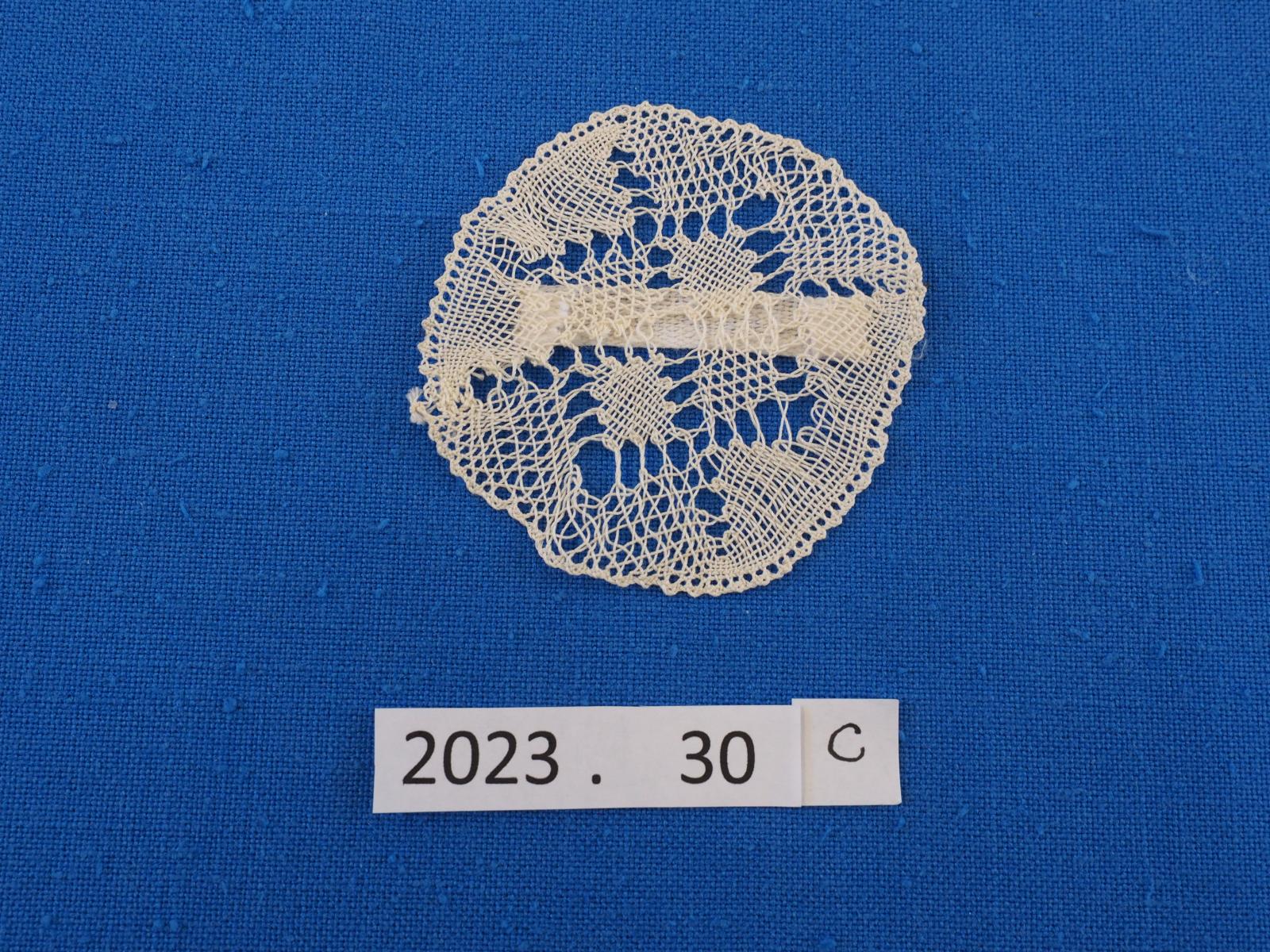Torchon lace sample