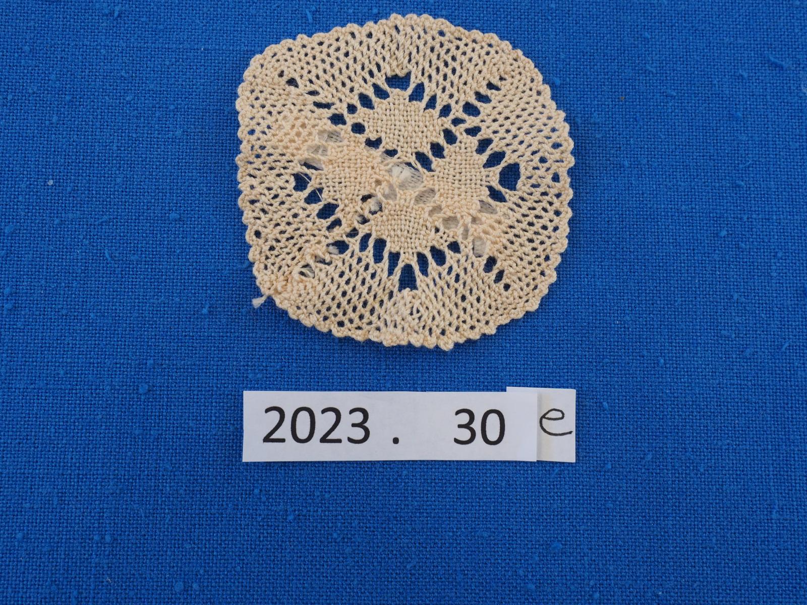 Torchon lace sample
