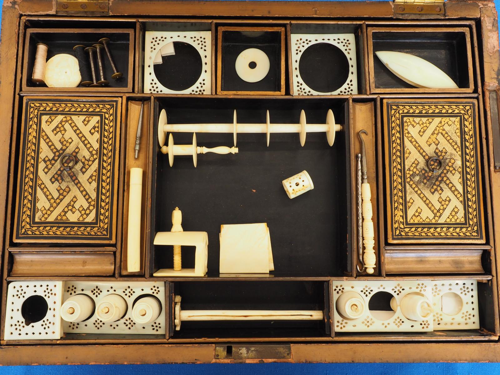 Sewing box interior
