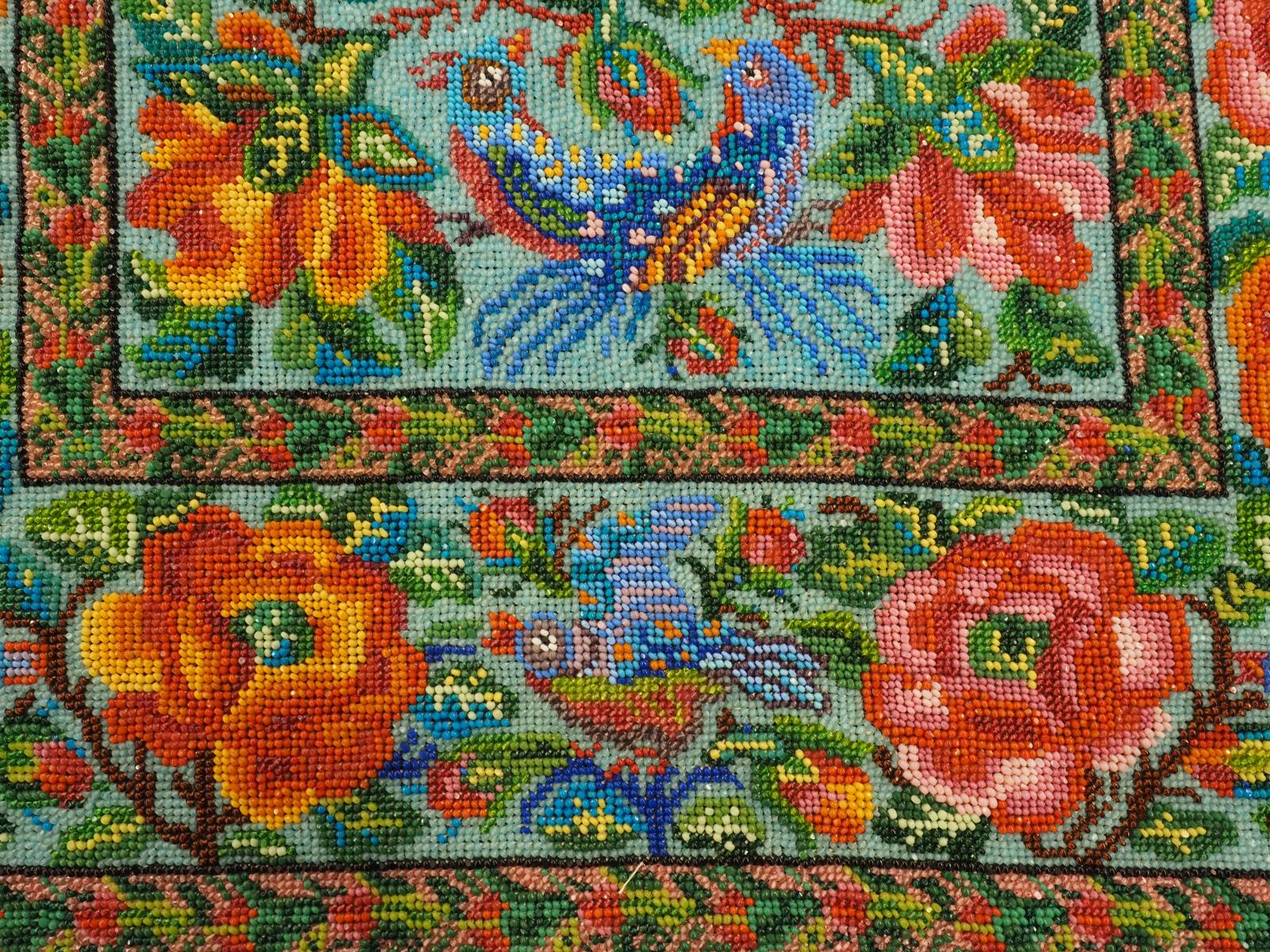 Detail of Peranakan Beadwork panel