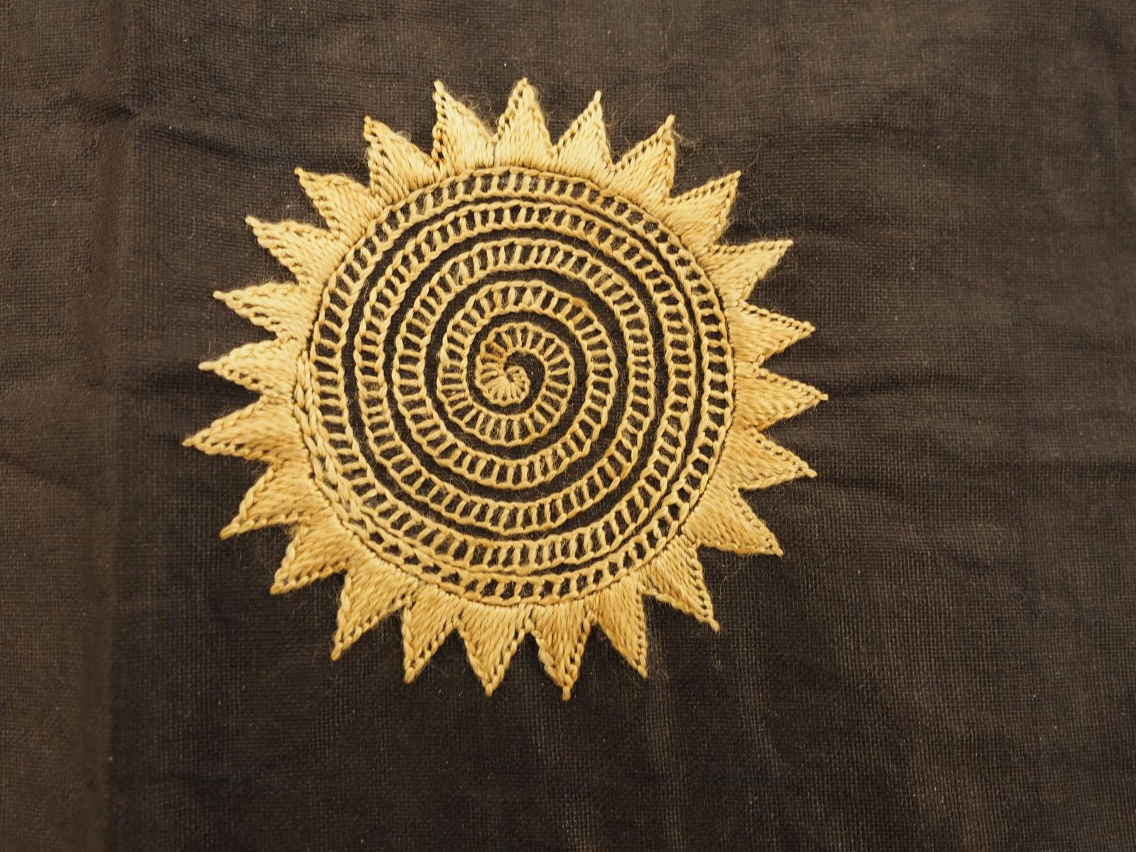 Detail of Dong embroidered panel