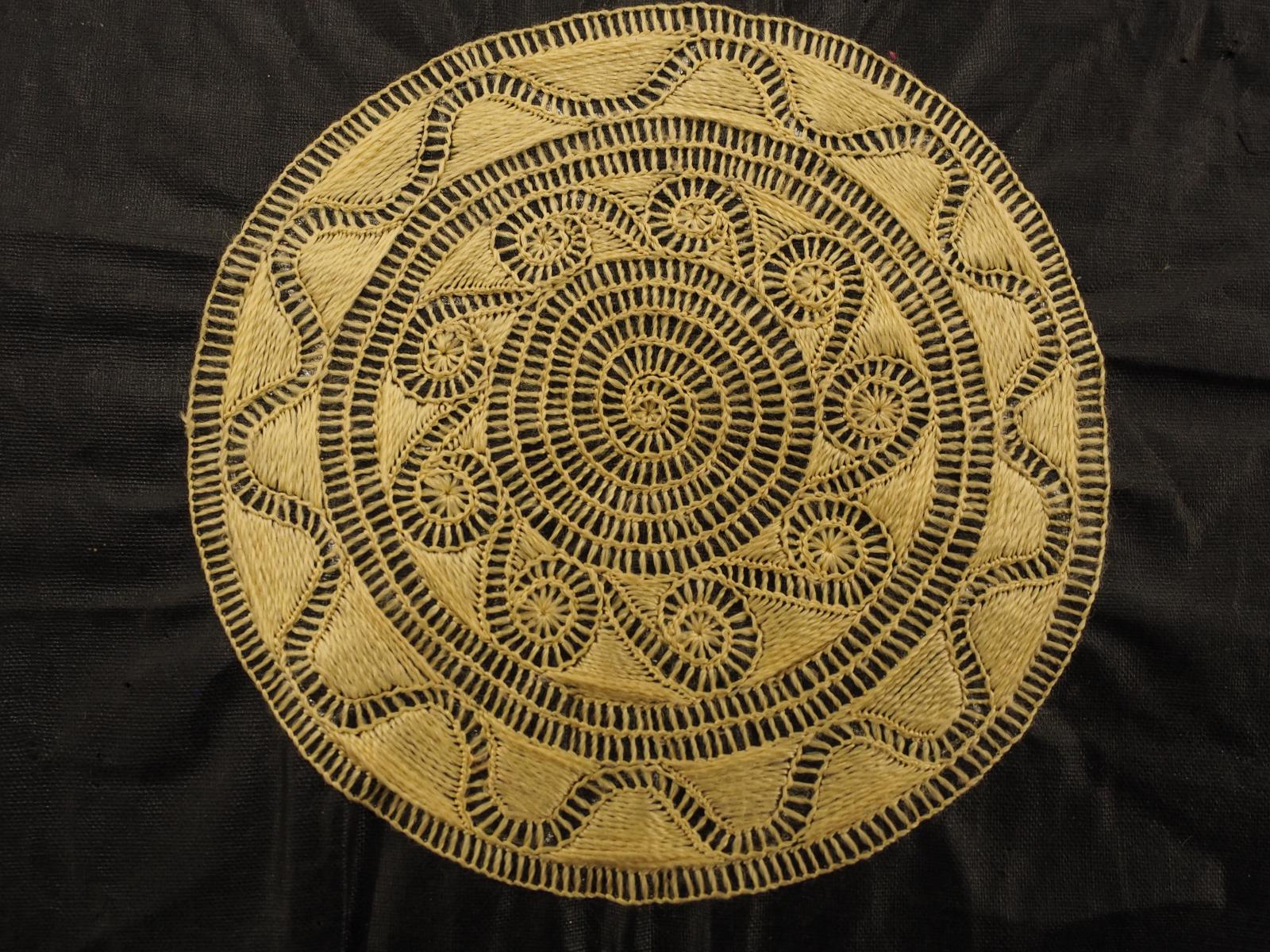 Detail of Dong embroidered panel