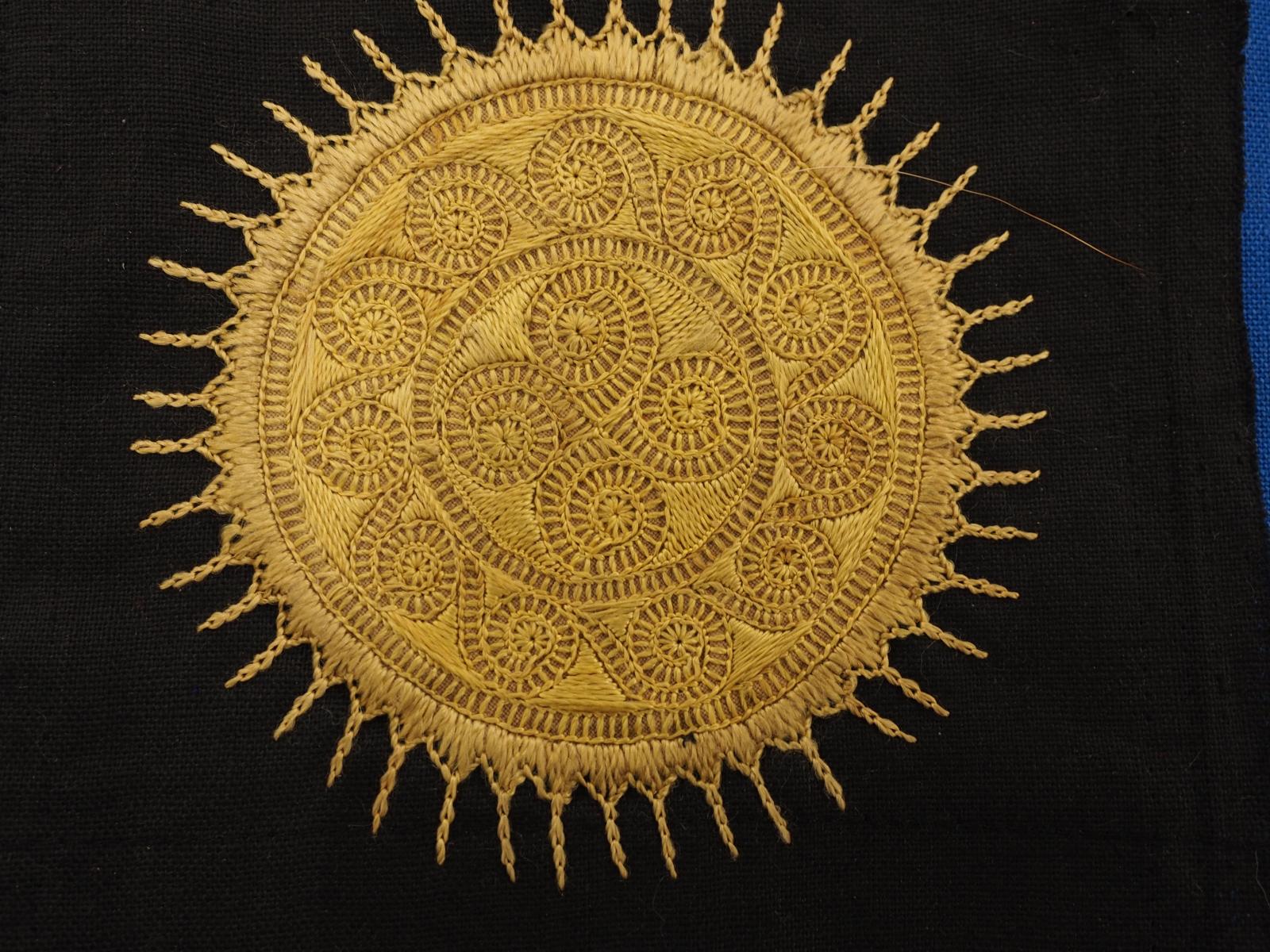 detail of embroidery