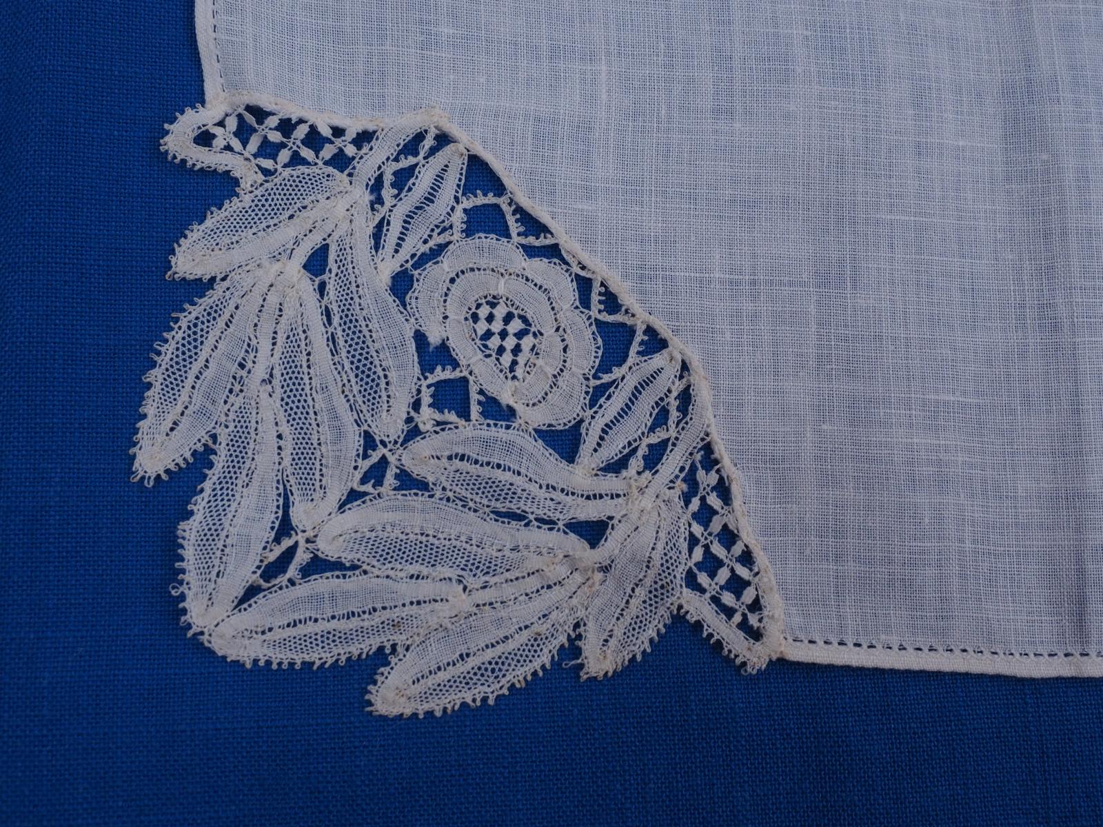 Detail of lace corner