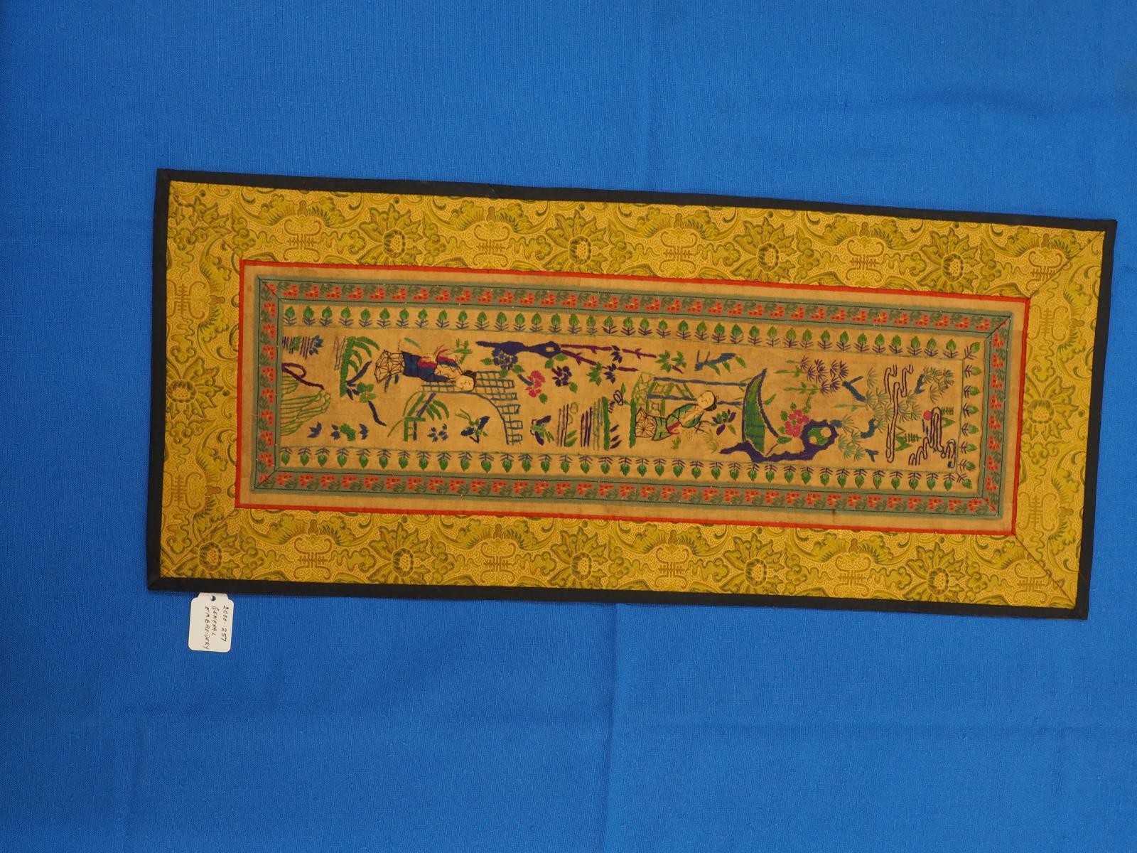 Chinese embroidered panel