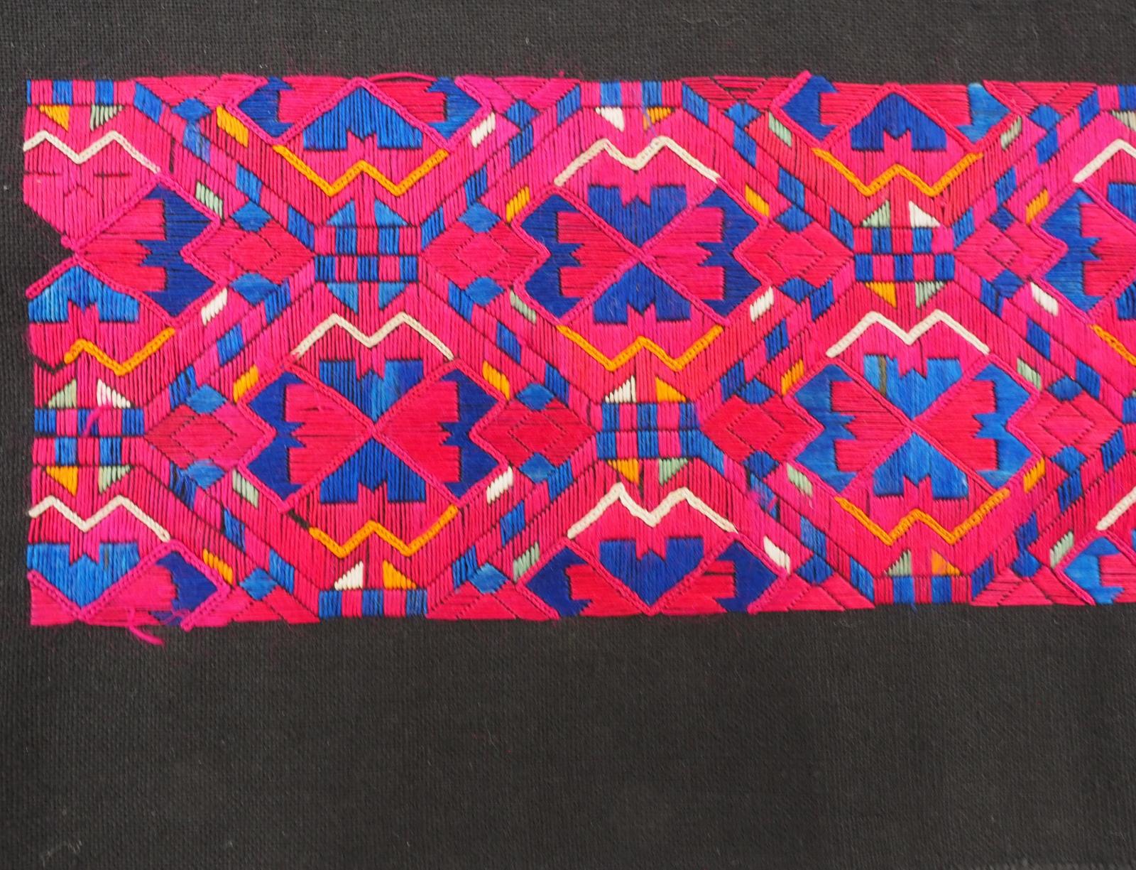Embroidered panel detail from Huangping, Guizhou, China
