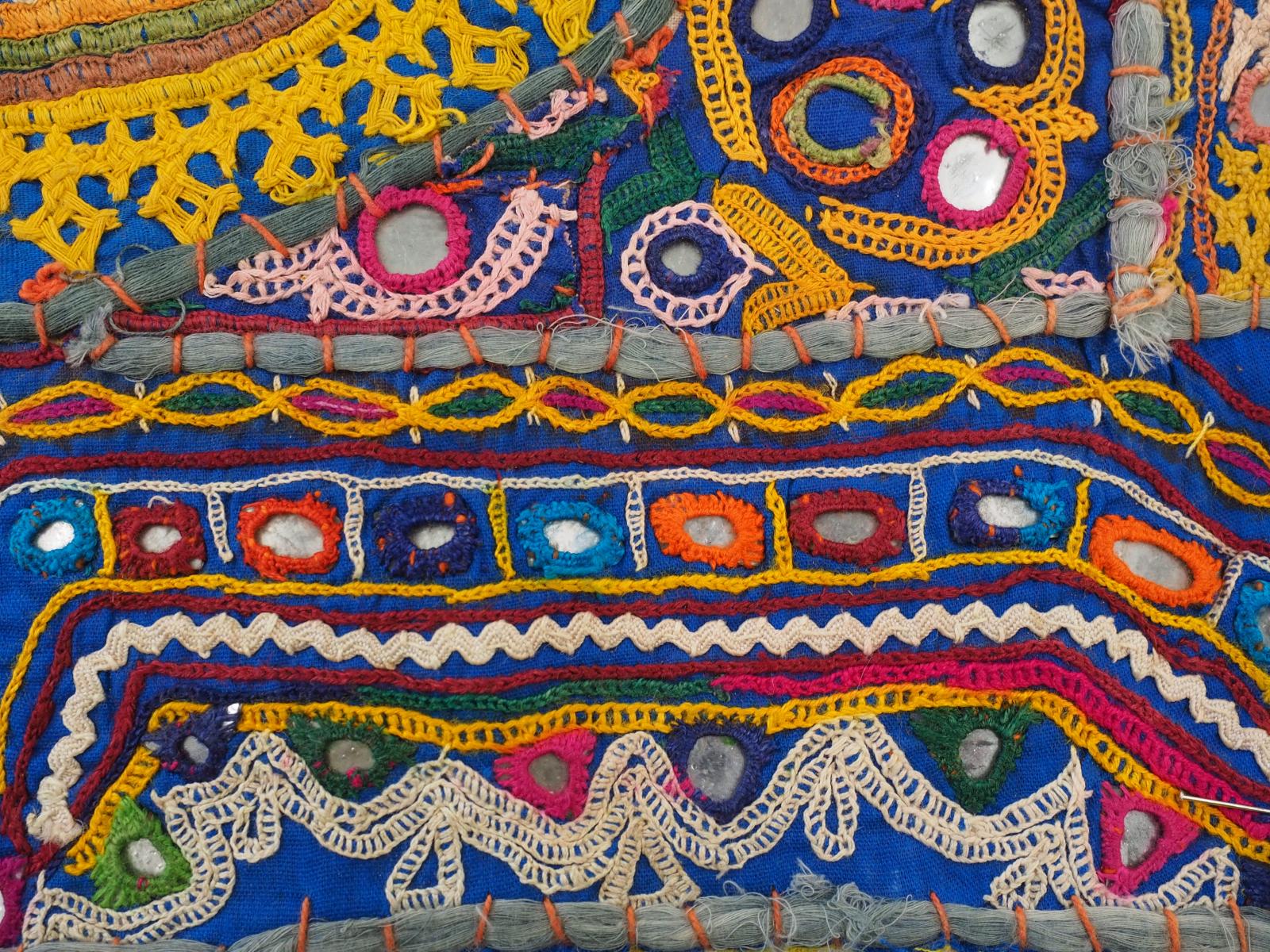 Shi sha patchwork cushion cover detail