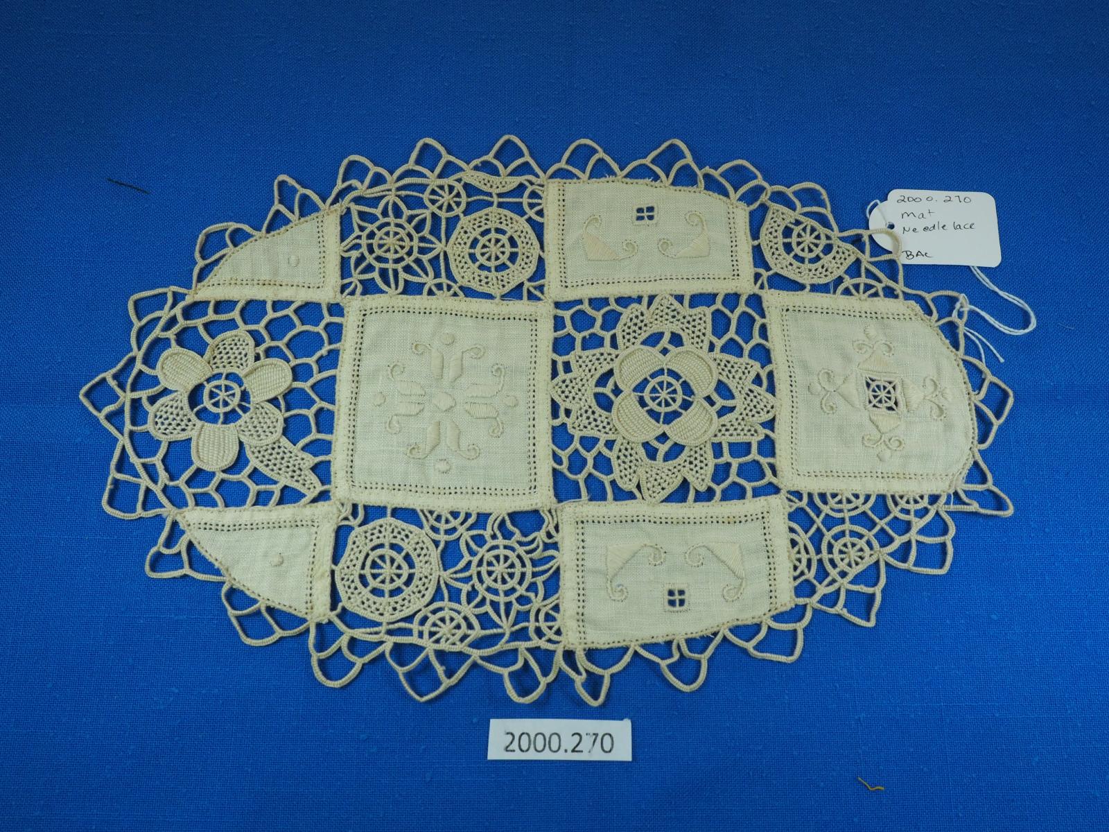 Needle lace mat
