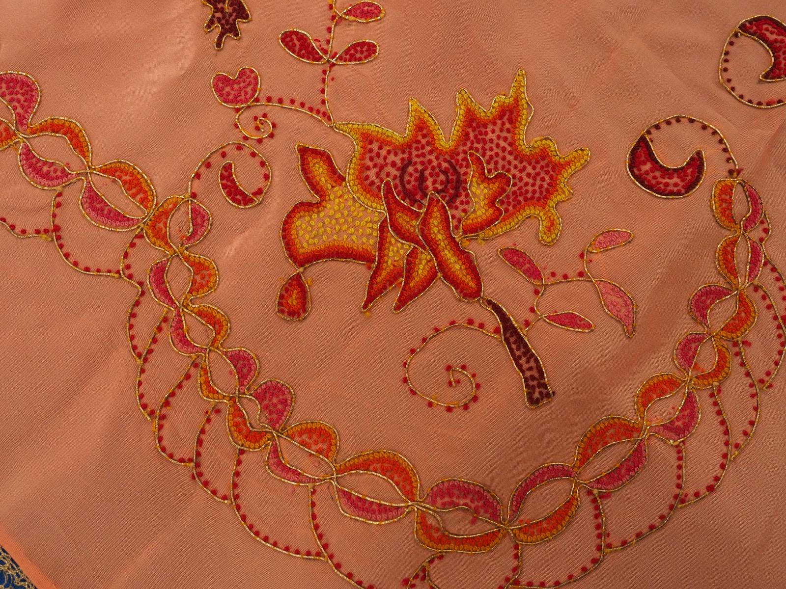 Embroidered shawl detail