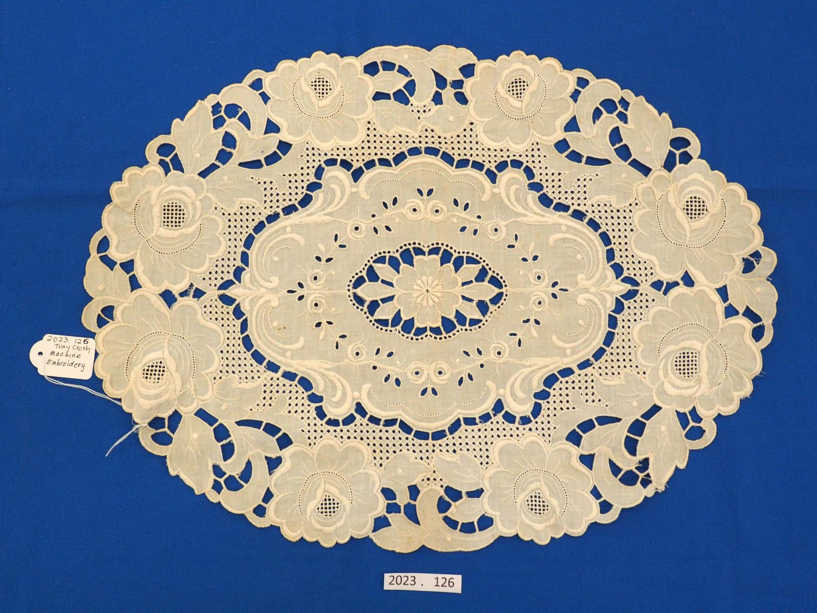 Whitework tray cloth