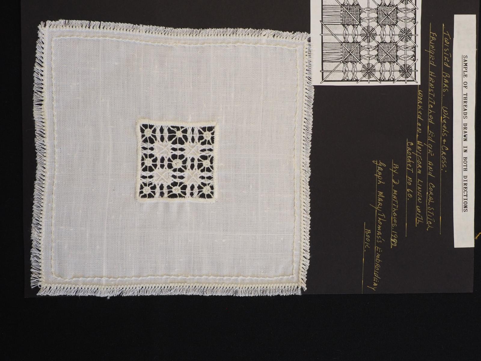 Drawn thread sampler