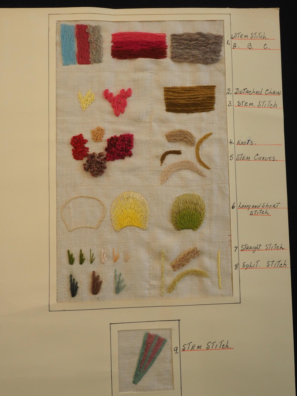 Needle painting sampler