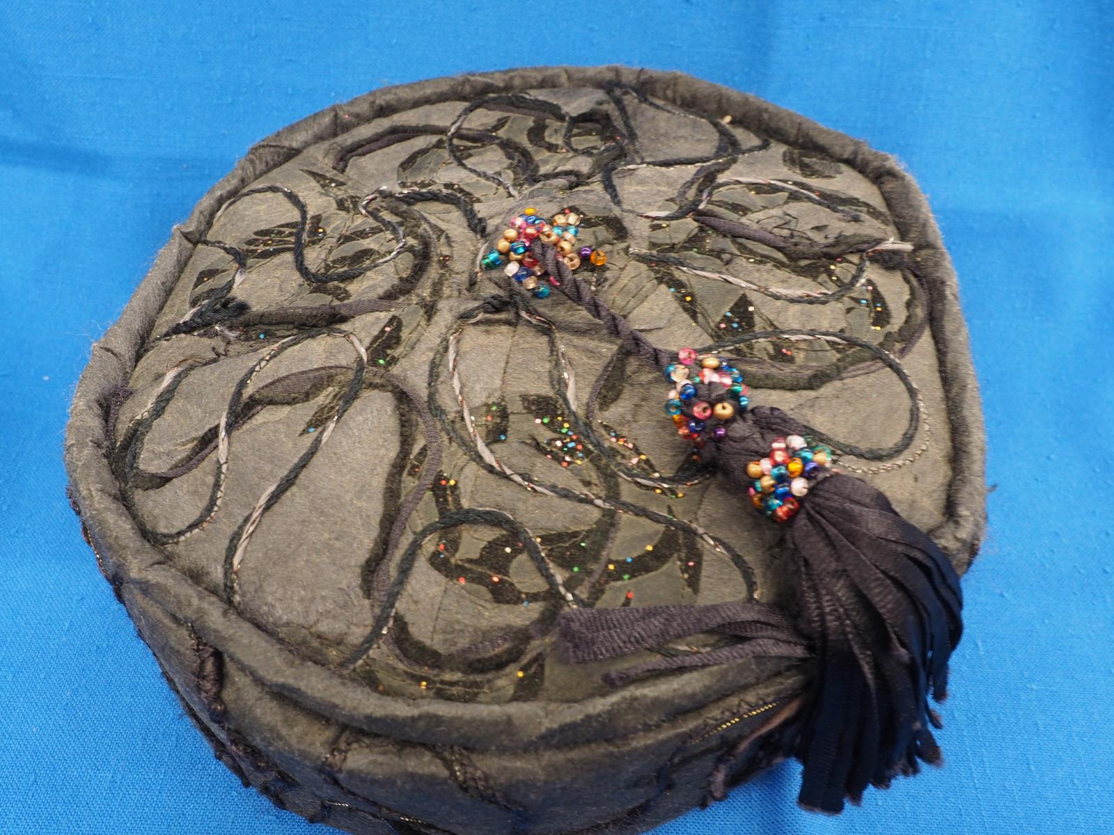 Machine embroidered hat