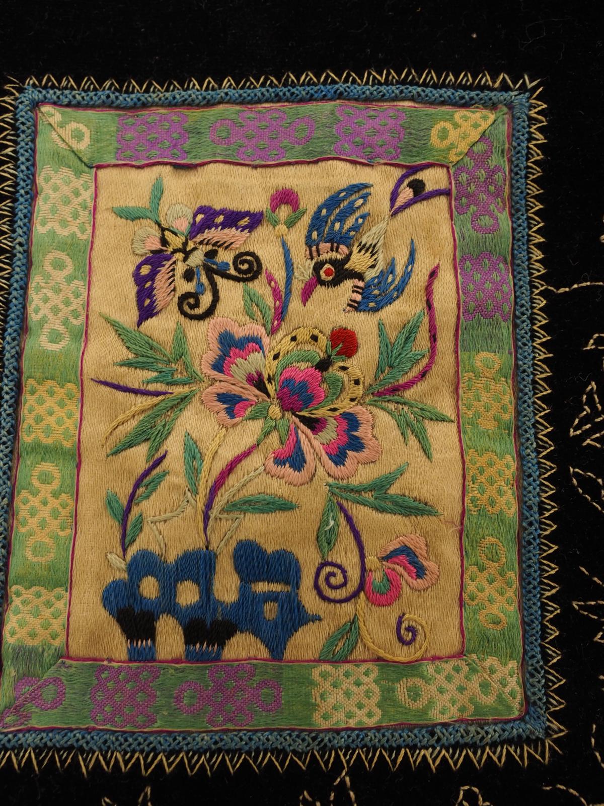 Chinese embroidered bag detail