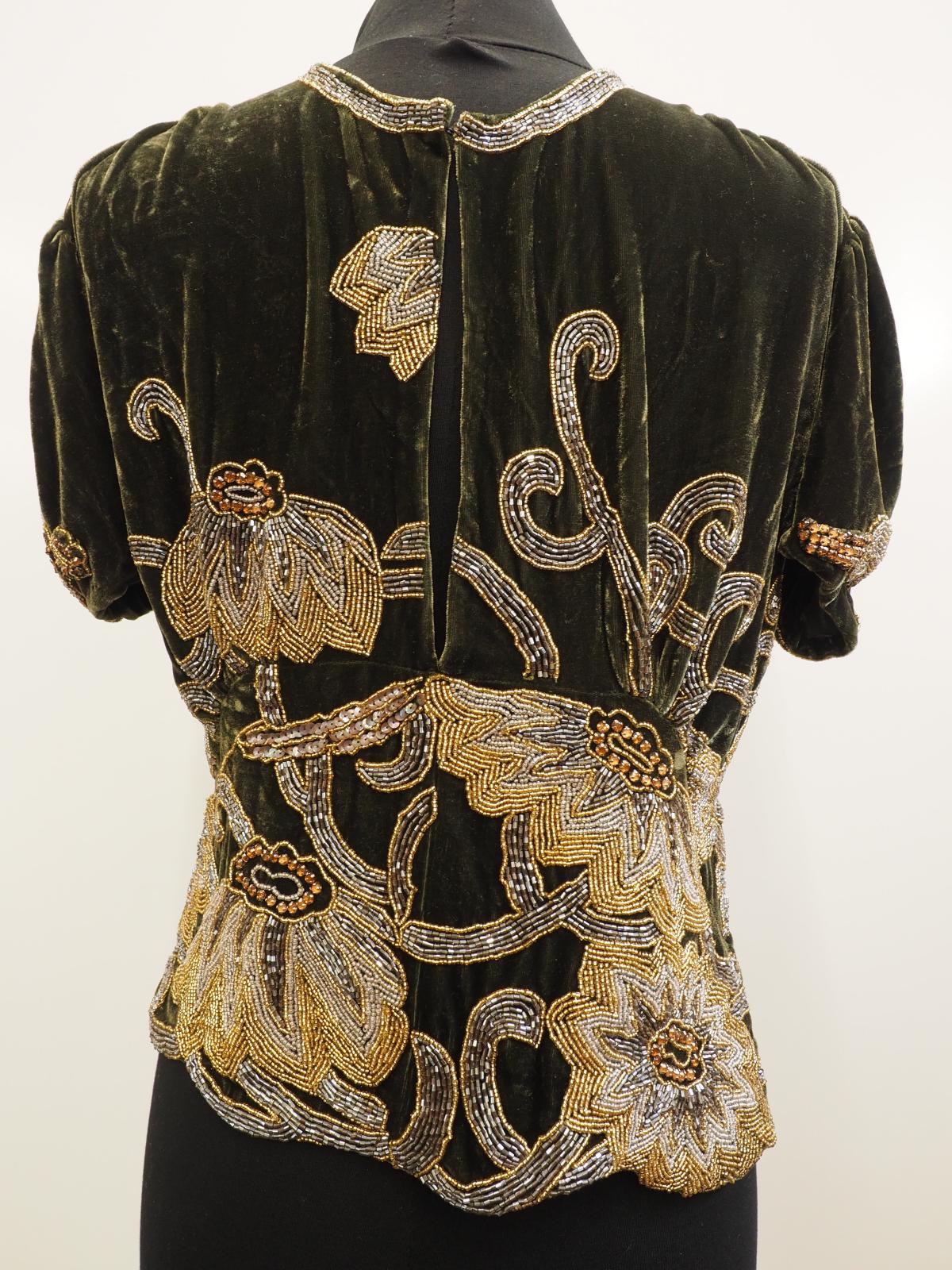 Aurelio Costarella beaded top front