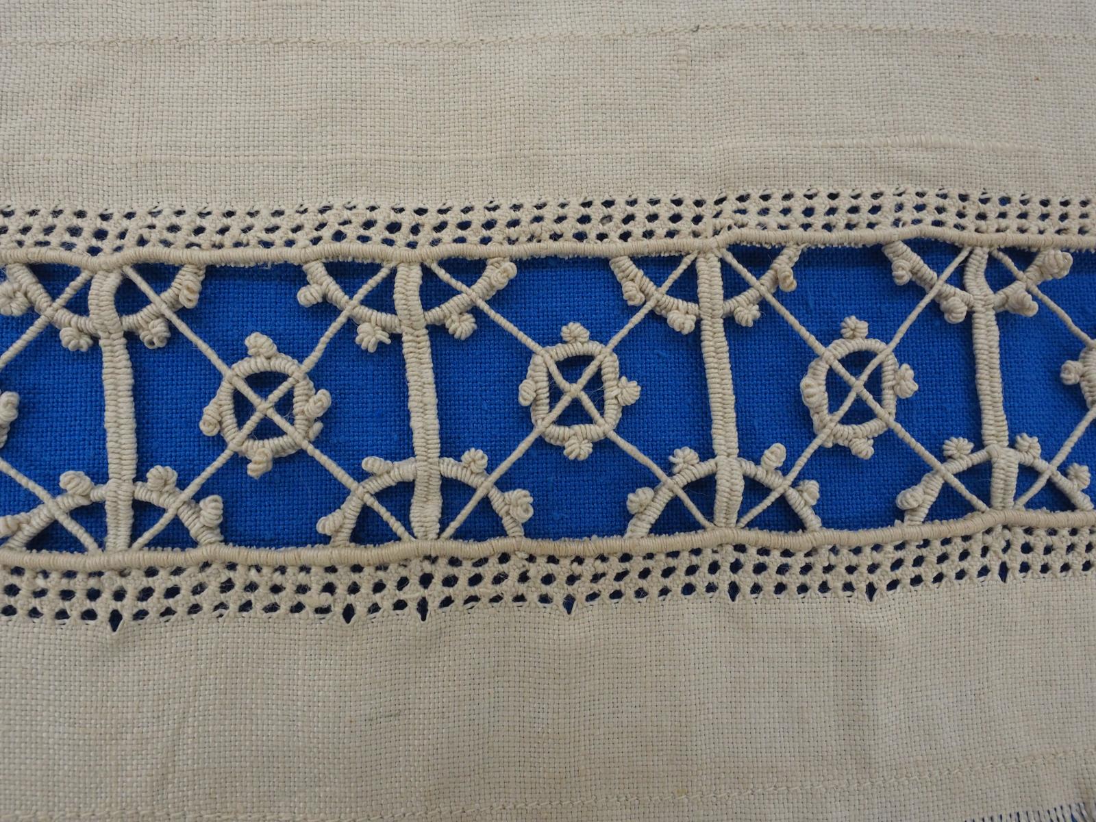 Detail of Reticella needle lace