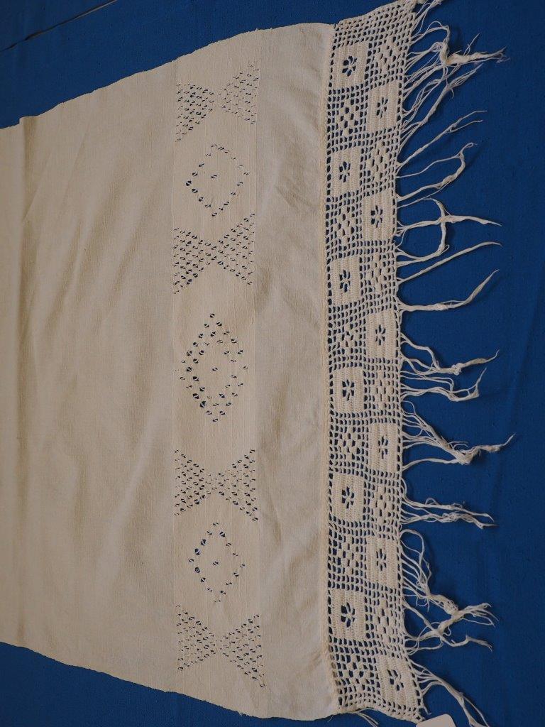 Hand woven flax towel