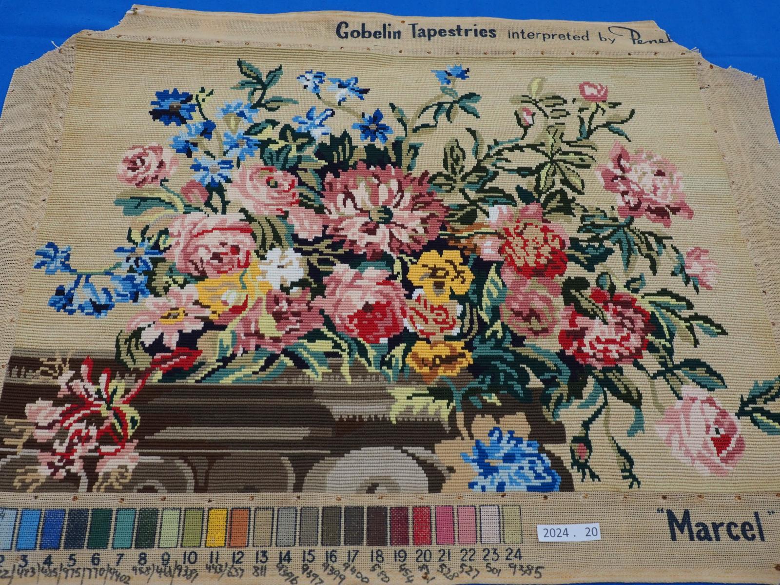 Detail of canvas work picture