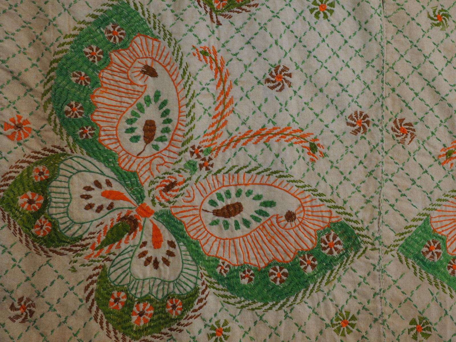 Embroidered waist coat detail