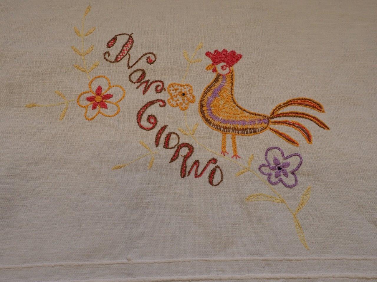 Land woven linen towel