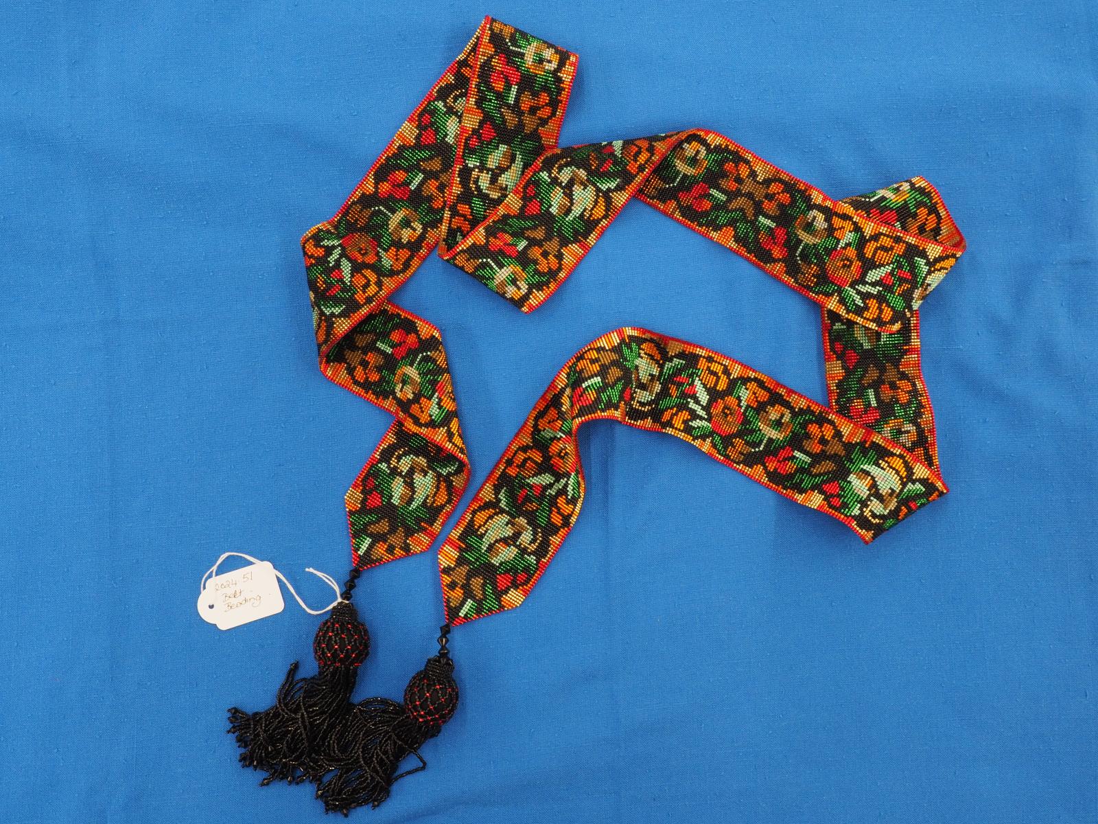 Beadwork belt