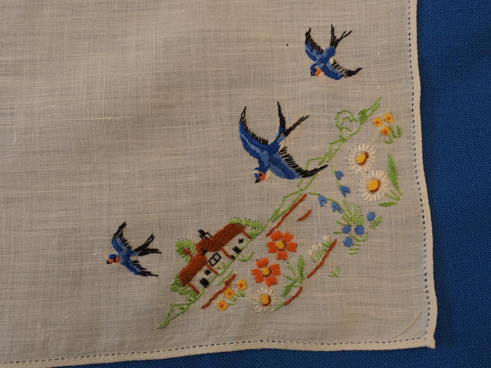 Embroidered hankerchief detail